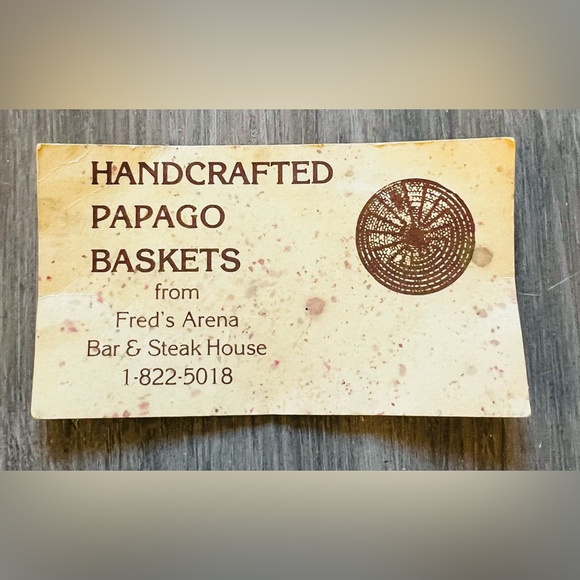 Handcrafted Papago Basket | 7” in diameter - Picture 6 of 7